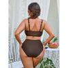 Women S Plus Size High Waist Sexy Split Bikini Set