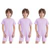 3 Stuks Jongens Adaptieve Bodysuit Speciale Behoeften Makkelijk Aan te Trekken Verborgen Rits op de Rug Korte Mouwen Jumpsuit