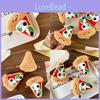 Plush Charming Pizza Toy Keychain Cute Cheese Accessory Perfect For Gifts