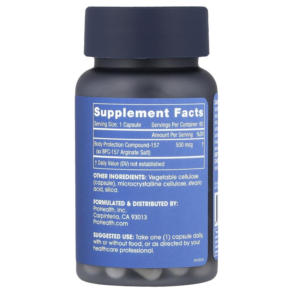 ProHealth Longevity, BPC-157, 500 mcg, 60 Capsules