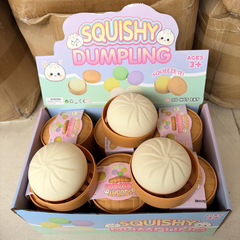 Internet Famous Slow Rebound Steamed Bun Stress Relief Squeeze Toy for Adults - Creative and Funny Decompression Tool