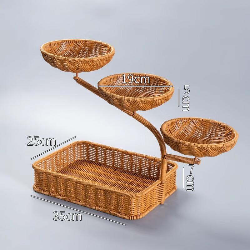 DEWEICHI Creative Multi-layer Bamboo Woven Basket