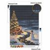 5D Diamond Painting Kit Christmas Snowman Santa Winter Scene Drill Canvas Art DIY Rhinestone Craft for Bedroom Living Room Wall Decoration
