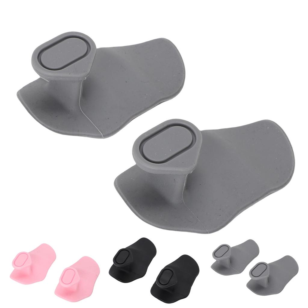 2PCS Fingerless Gym Grips Breathable Ergonomic Antislip Silicone Weight Lifting Grips for Workout Ex