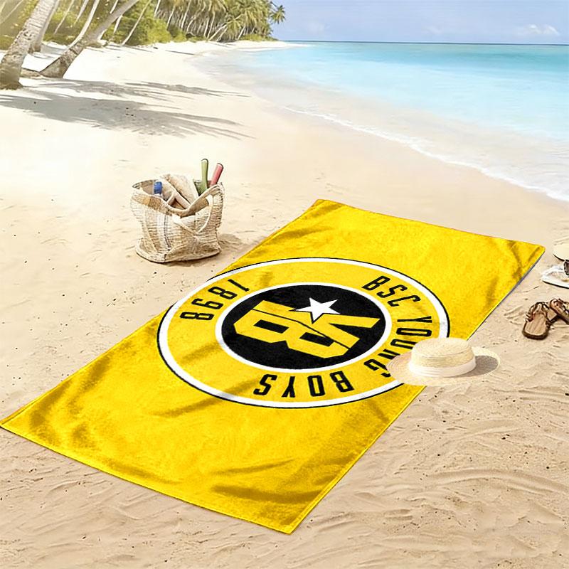 Young Boys Print Beach Towel, Large Soft Quick Dry Towel for Beach Camping Swimming