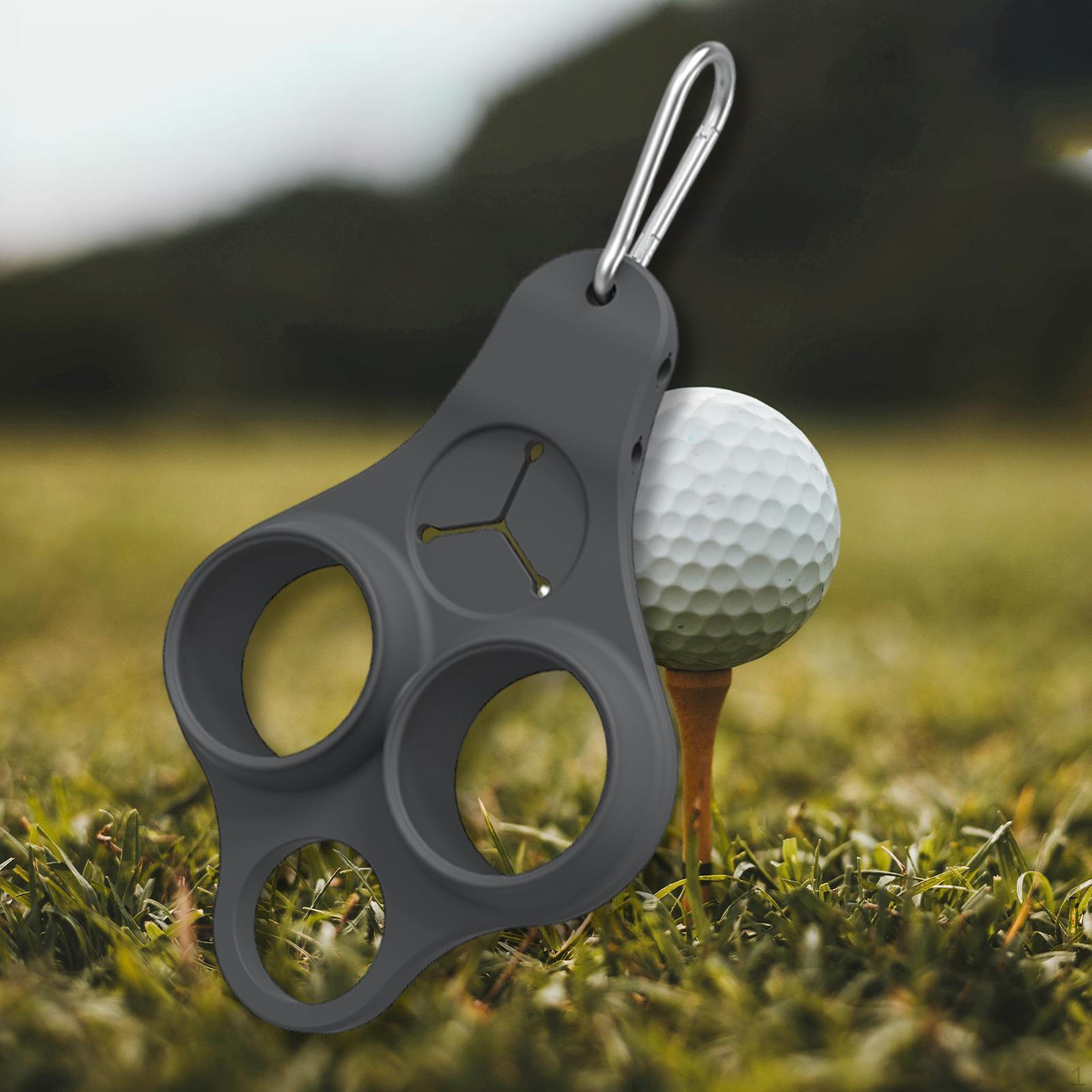 

Держатель для мячей и подставки для гольфа, переноска для хранения принадлежностей для гольфа на открытом воздухе с карабином