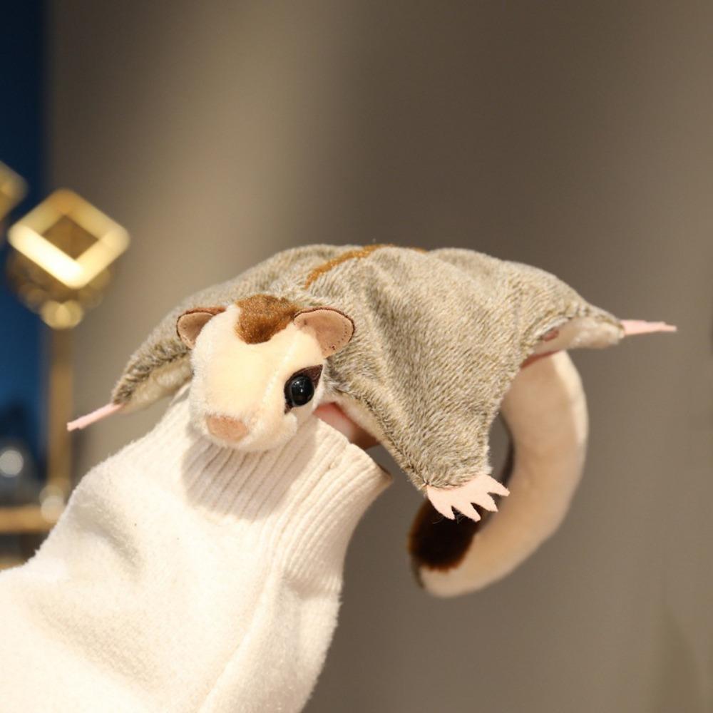 

Magnetic Flying Animal Cotton Doll Simulation Australian Flying Squirrel Doll Birthday сірий