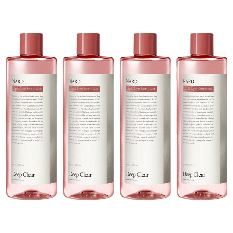 NARD Deep Clear Lip & Eye Remover, 500ml, 4 pcs