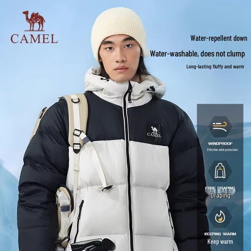 CAMEL Outdoor Unisex Duck Down Padded Jacket A33CR07164