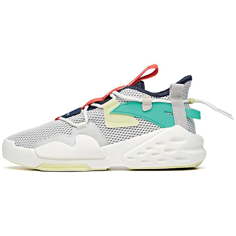 

New Anta Bastard Durable Breathable Low Top Skateboard Shoes Men s White Gray 112028086-1 41