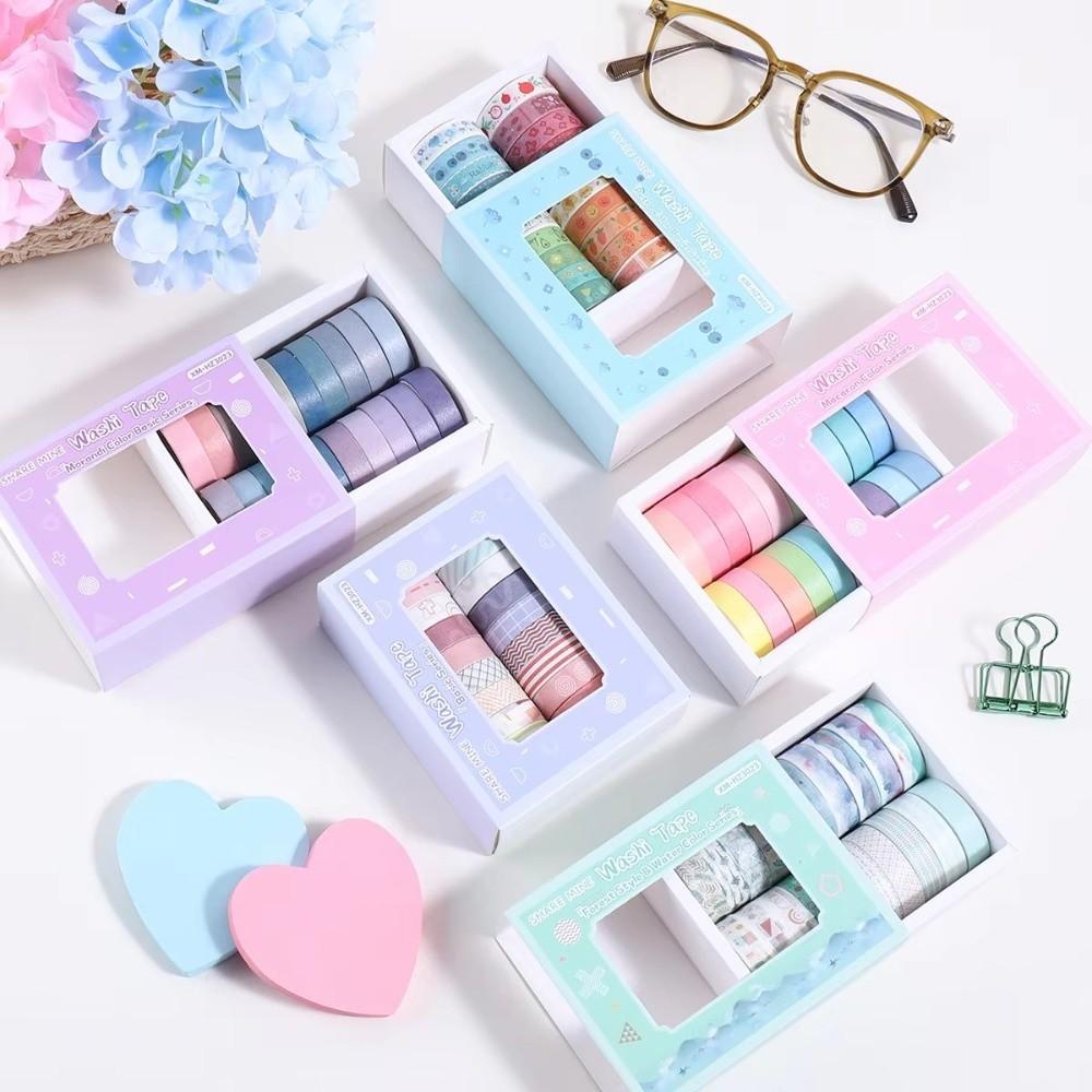 20 Rolls Washi Tape Set 10mm Wide 2m Long Decorative Tape Colorful Washi Tape for Gift Decoration