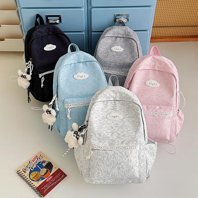 Schoolbag Children's school bag Girls Elementary school students Junior high school students ins Niche high-value backpack Lightweight