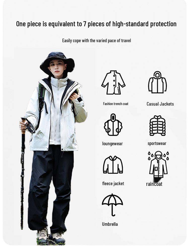 2025 Waterproof Windproof Outdoor Spring Sports Jacket for Couples