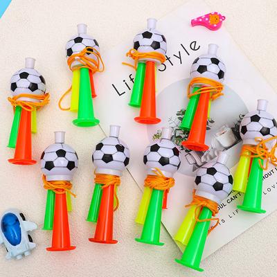 5 Piezas/Paquete Forma de Balón de Fútbol Coloreado Cuerno Animación Deporte Fanático Atrezo Fabricante de Ruido Eventos Festival Fiesta Souvenir Carnaval Regalo ZYF