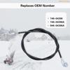 K1AE 21.5 Inch Length Replacement Speed Control Cable For Lawn Mowers Fabricated From Plastic And Stainless Steel For Repair
