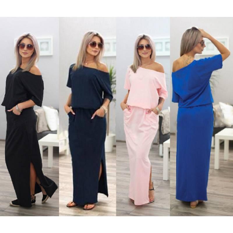 Elegant Summer Loose Pocket Dress Featuring Stylish Cutout Design And Soft Knit Fabric