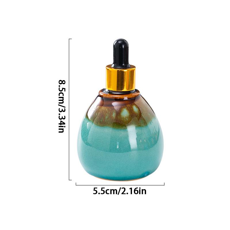 Botella de Vidrio con Cuentagotas Estilo Lujo Viales para Aceites Esenciales 1.69Oz Viaje Recargable DIY Contenedor de Muestra Cosmética Líquido Perfume Ojo