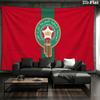 Morocco National Football Team Wall Tapestry, Aesthetic Printed Fabric Blanket, Suitable for Bedroom, Living Room, and Home Decor.