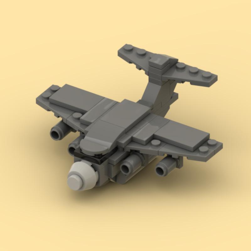 Military Building Block Aircraft Strategic Transport Aircraft Y-20 Assembled Toy Model Compatible With Small Particles