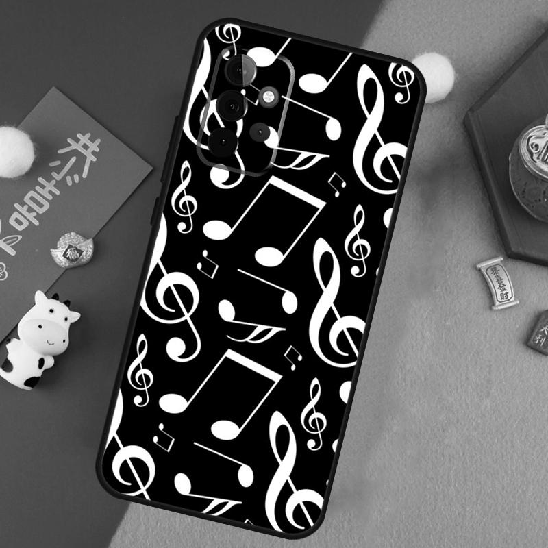Treble Clef Music Note Case For Samsung Galaxy A52 A32 A12 A14 A34 A54 A51 A71 A53 A33 A13 A15 A25 A35 A55 Cover