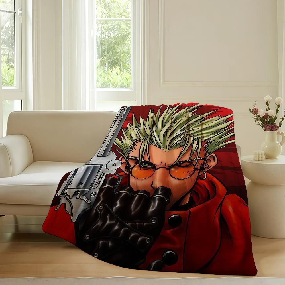 Adventure Anime T Ttrigun Blanket For Sofa Office Bed Plane Travel Sleep Read Relax Camping Soft And Warm