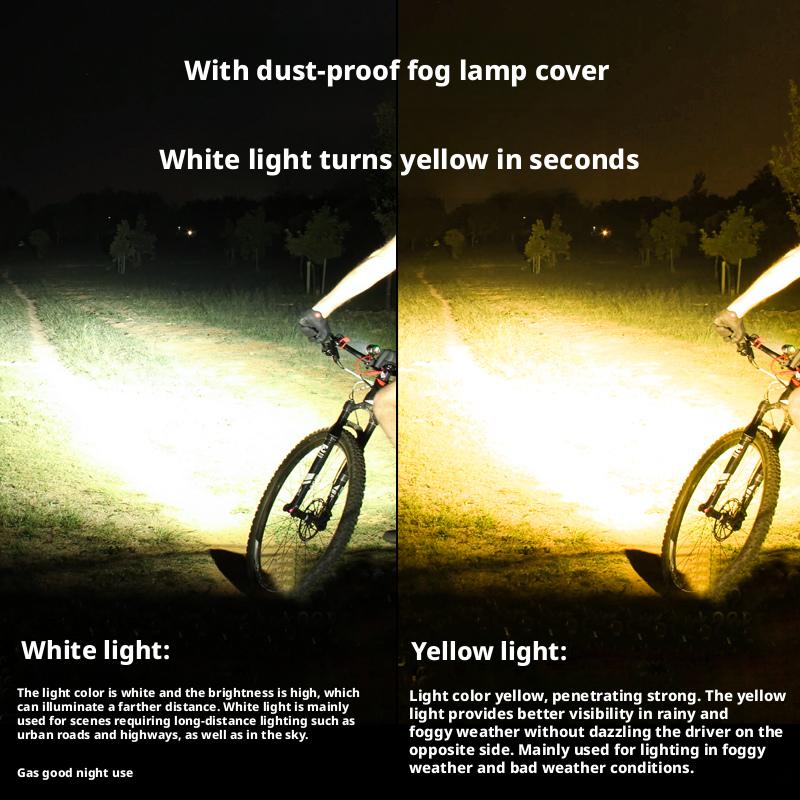 Lumière Avant Vélo de Route Montagne Grands Lumens Lampe de Cyclisme Télécommandée Intelligente Cordon de Suspension Contrôle Intelligent Phare de Vélo