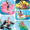Intex Pvc Inflatable Ride-on Animal Swim Floats For Kids And Adults With Fun Designs