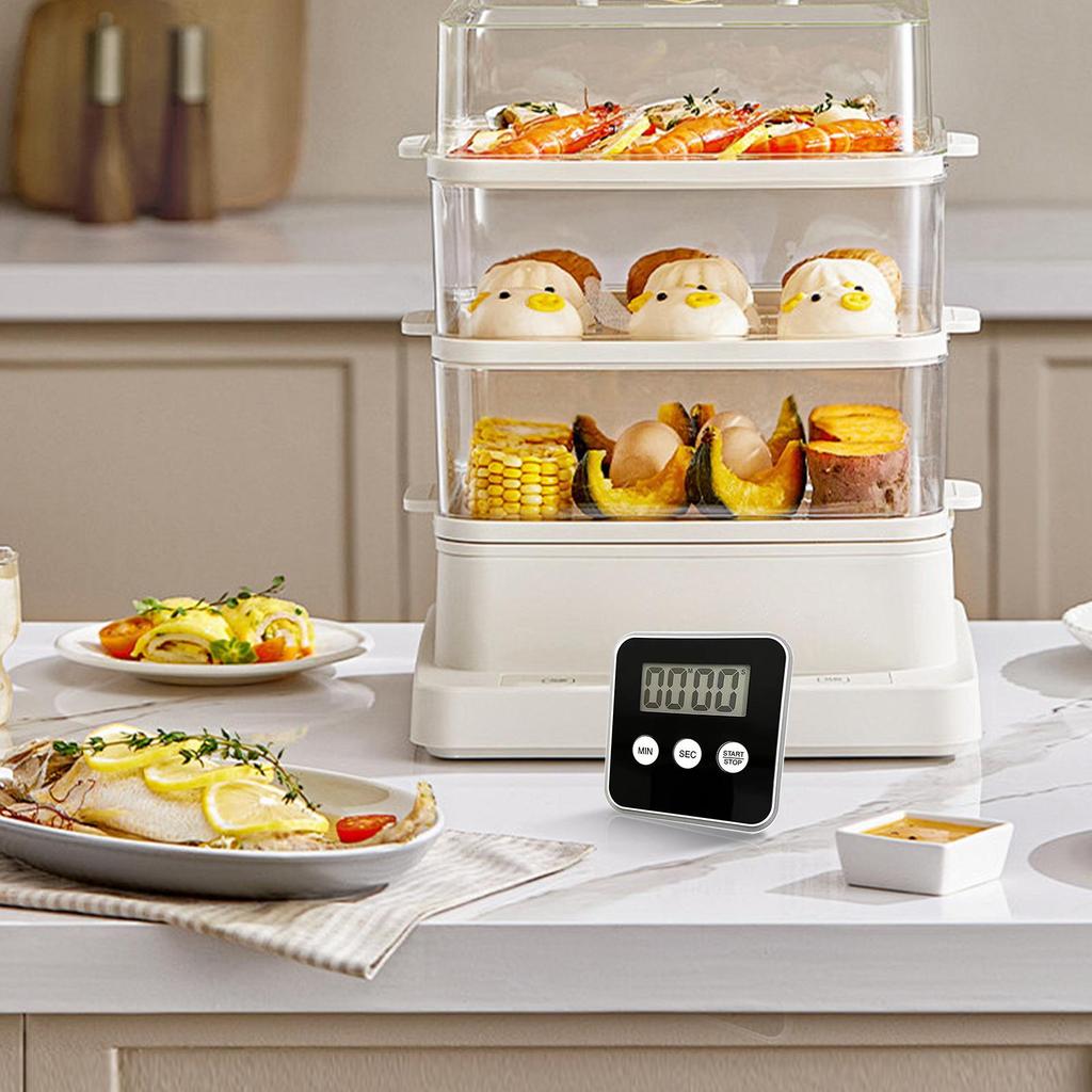 Küchentimer Digital Magnetischer Alarm Mit LCD-Bildschirm Smart Magnetischer Digitaler Timer Mit LCD-Anzeige Für Küche Backen Schlafen