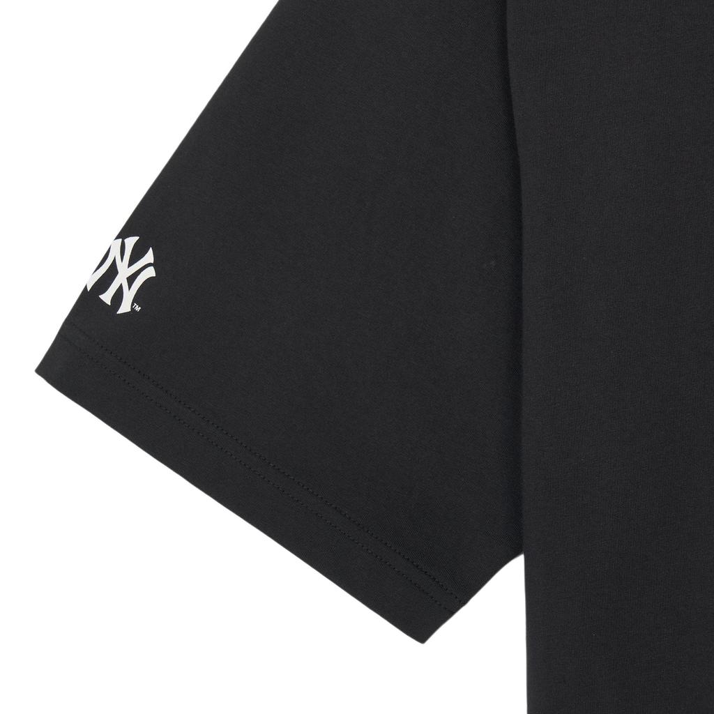 MLB SS24 New York Yankees Logo Loose Fit Printed Crew Neck Short Sleeve T-Shirt Unisex Tops Black 3ATSB1843-50BKS
