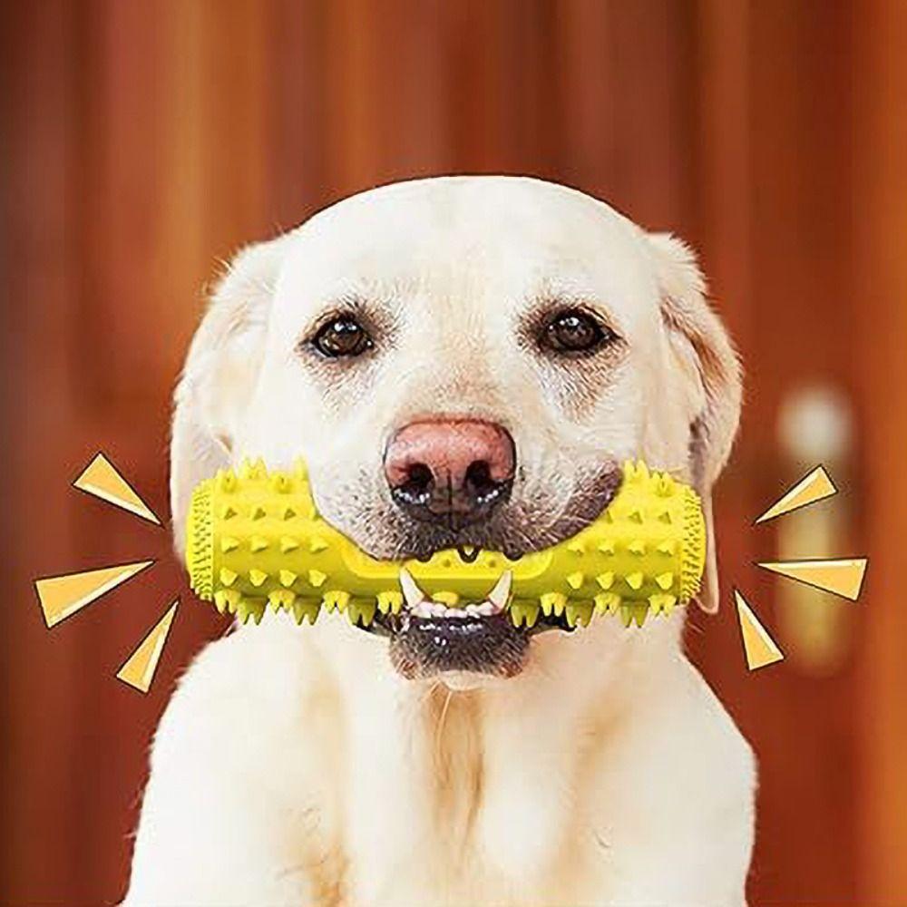 Vocal Dog Chew Toy Wear-resistant Bump Design Dog Interactive Training Toys Soft Bright Colors Dog Toothbrush Stick