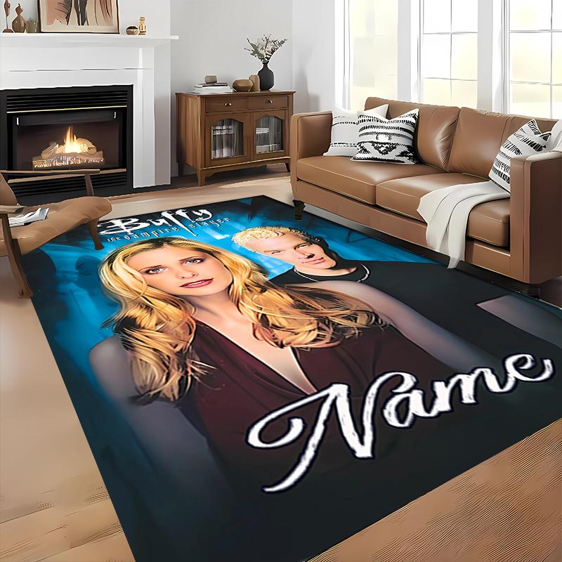 Custom personalization Buffy the Vampire Slayer Area Rug - Perfect For Kitchen, Bathroom,Laundry Room Decor Large Size Available,Gift All Seasons