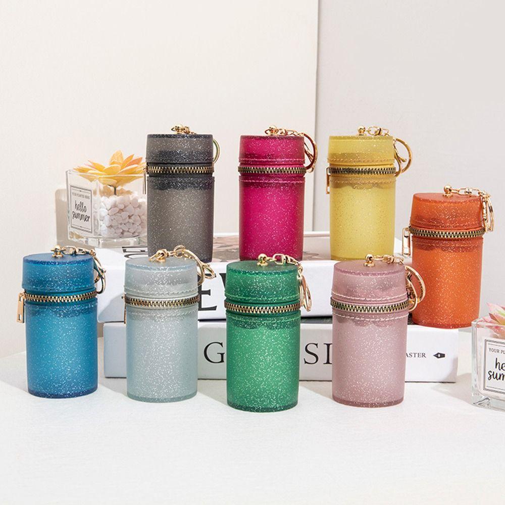 

with Keychain Lipstick Bag Mini Pendant Organizer Fashion Zipper Coin Bag жовтий