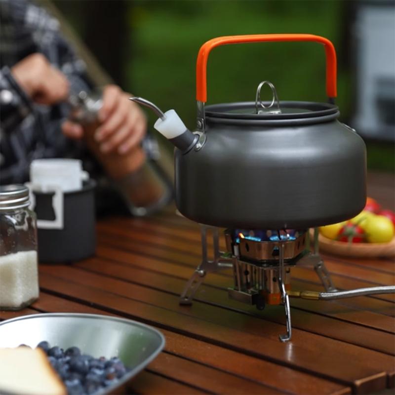 Outdoor Kochen Rucksackkocher Leichter Kocher Bergsteigen Gaskocher für Wandern und Picknicks