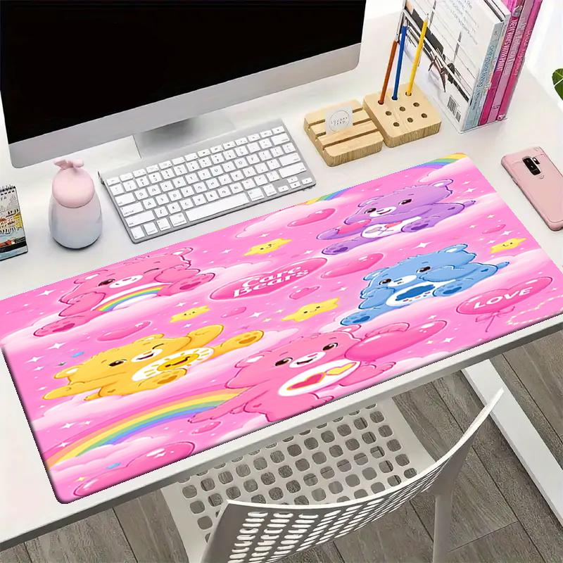 Bear Theme Mouse Pad, Non Slip Rubber Base, Multifunctional Office & Home Decor, Perfect for Workspace Personalization.