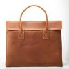 Men's Lightweight 15-inch Genuine Leather Laptop Bag - Crazy Horse Cowhide