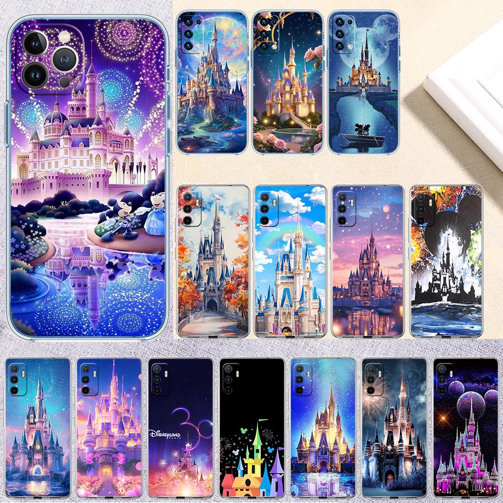 Disney Castle World Transparent Phone Case for Motorola Moto E22I E22S E22 E32 E40 E7 E7I G Plus Power Play Stylus G22 G14