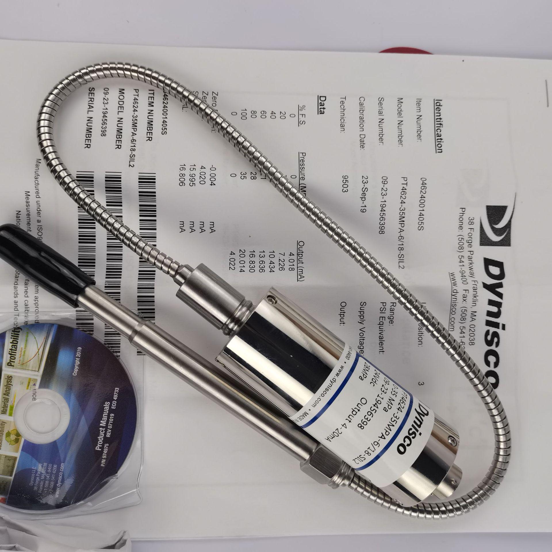USA Dynisco PT4624 High-Temp Melt Pressure Sensor Transmitter PT4624