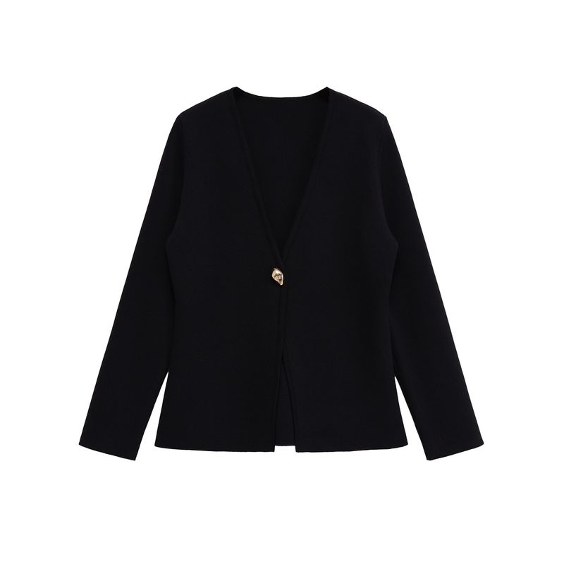 Za Export New Arrival Women's Clothing ZR Fashion Style French Fashion All-Match Minimalist Long Sleeve Knitted Coat 4192005