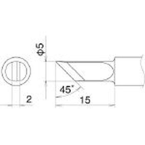 

HAKKO Soldering Tip, K Type, T22K
