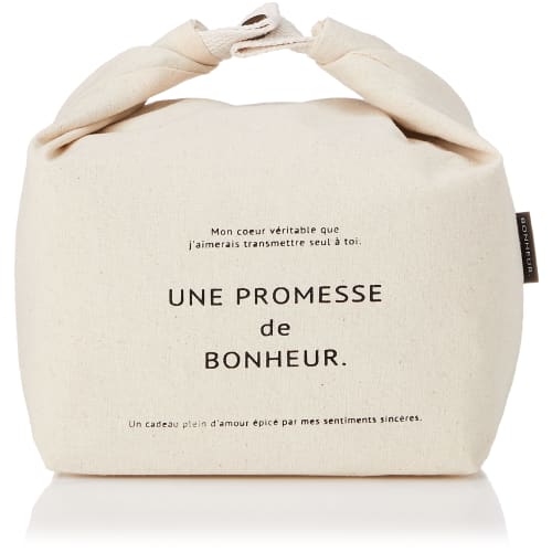 HEAD'S Bonheur Eco Bag, Insulated Lunch Bag, White, 1 Bag (BNR-SCB-S)