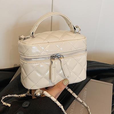 Kadınlar için Popüler Elmas İşlemeli İplik Küçük Çanta Moda Çok Yönlü Kutu Çanta Moda Zincir Çapraz Çanta