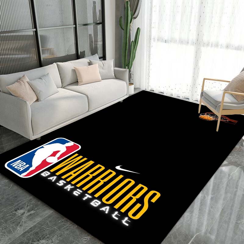 Artistic Basketball & Court Area Rug, for Living Room, Bedroom, Office, Balcony Decor Mat