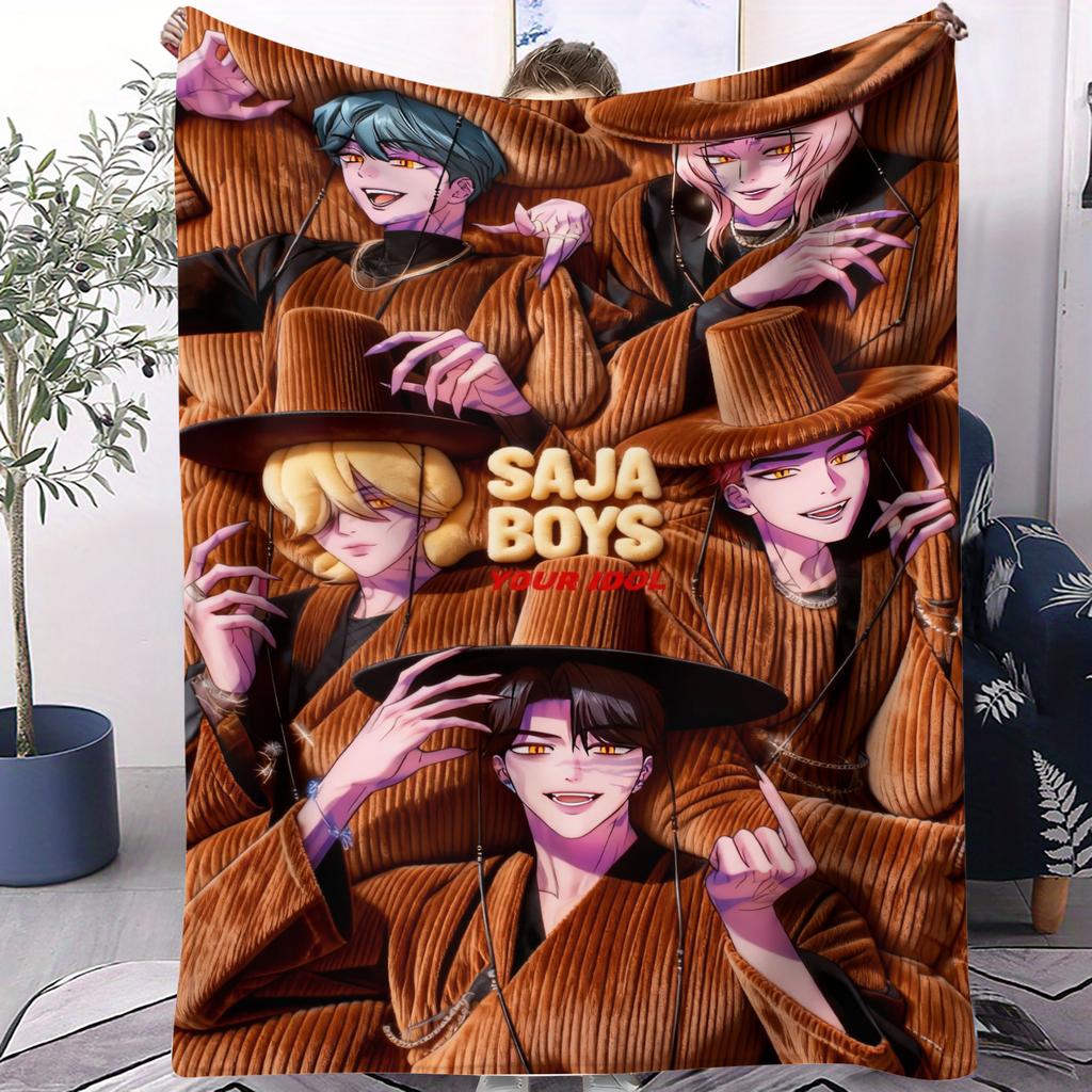 Bestseller KPop Devil Hunter Blanket Small Cover Blanket Multifunctional Soft And Comfortable Suitable For Living Rooms Sofas