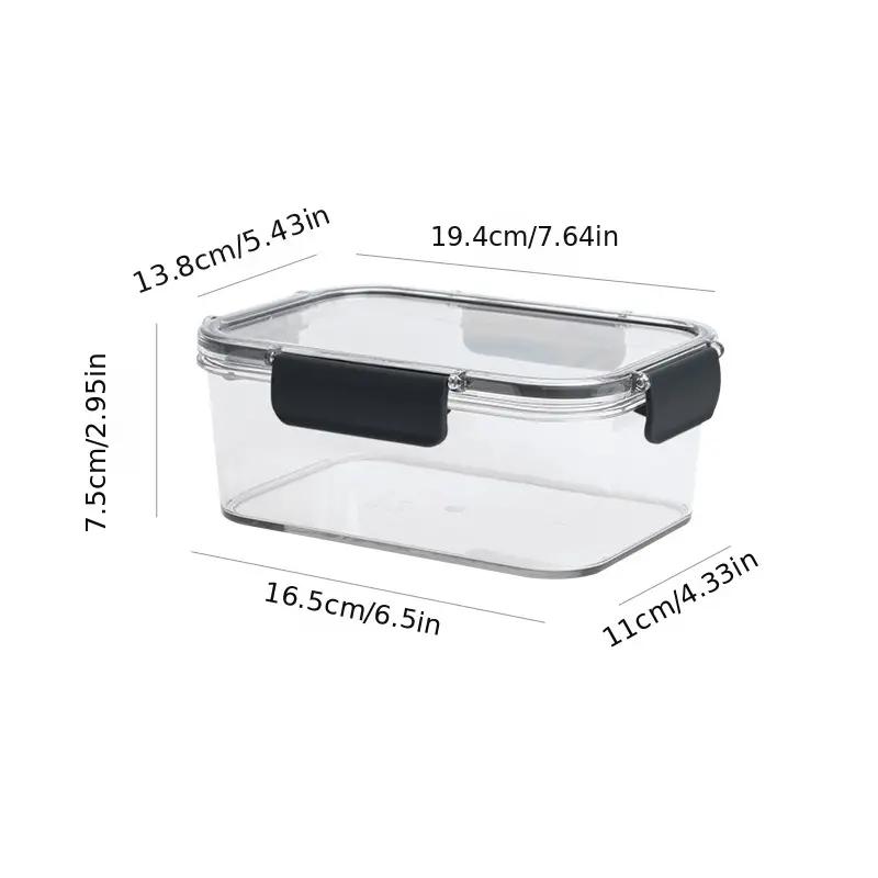1 Piece Food Grade Storage Box with Lid Freezer Seal Box, Nut and Fruit Food Jar for Kitchen Storage Accessories