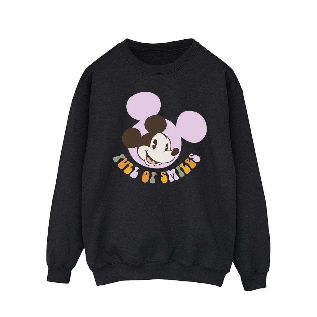 Disney Mens Mickey Mouse Full Of Smiles Sweatshirt