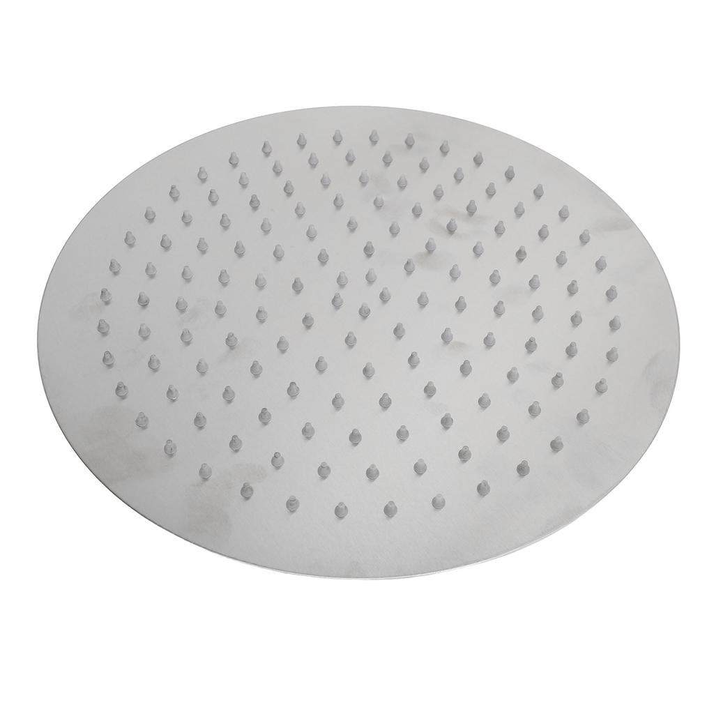 Rain Shower Head 12 Inch Stainless Steel G1/2 Thread Ultra Thin High Pressure Round Rainfall Shower