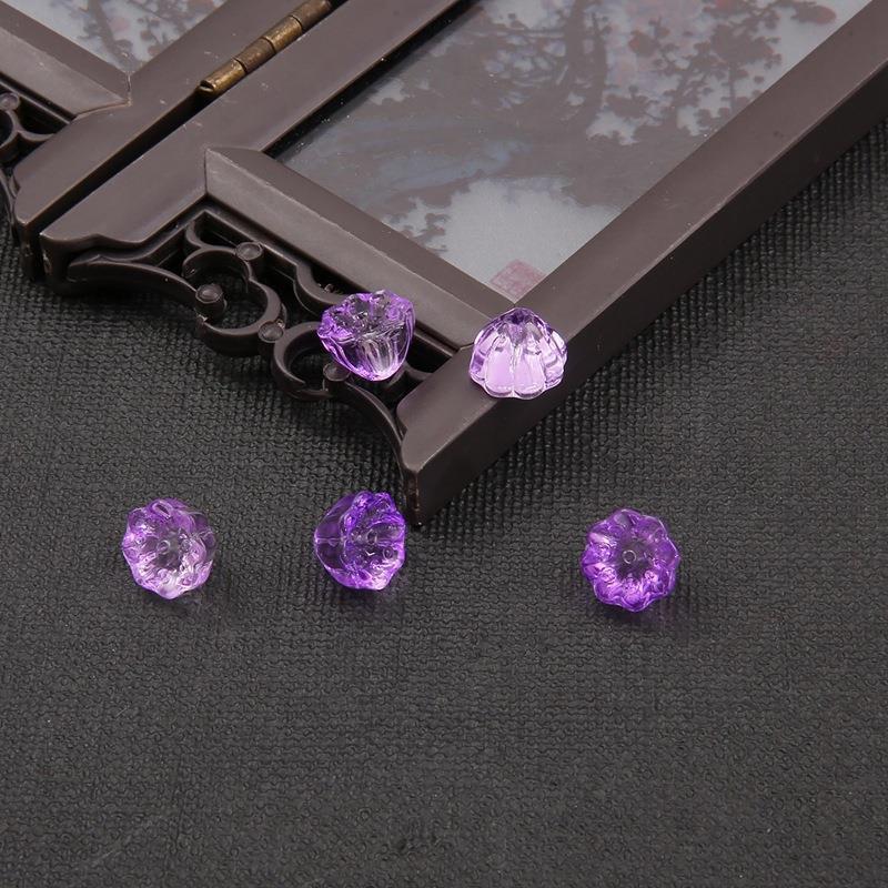10mm Glass Lotus Seedpod Ancient-Style Hairpin for DIY Hanfu Headwear