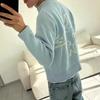 Unisex High-Quality Round Neck Knit Sweater with Letter Design