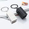 Novelty Shipping Container Inspired Key Holder Wear Resistant Metal Construction Portable Size Versatile Decoration For Keys Bags And Automotive