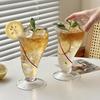 High appearance level glass juice drink glass cold drink glass Home Creative ins Wind ice cream milkshake cup Coffee cup